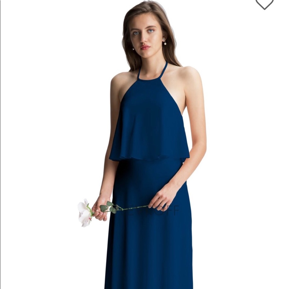 Navy blue bridesmaid dress